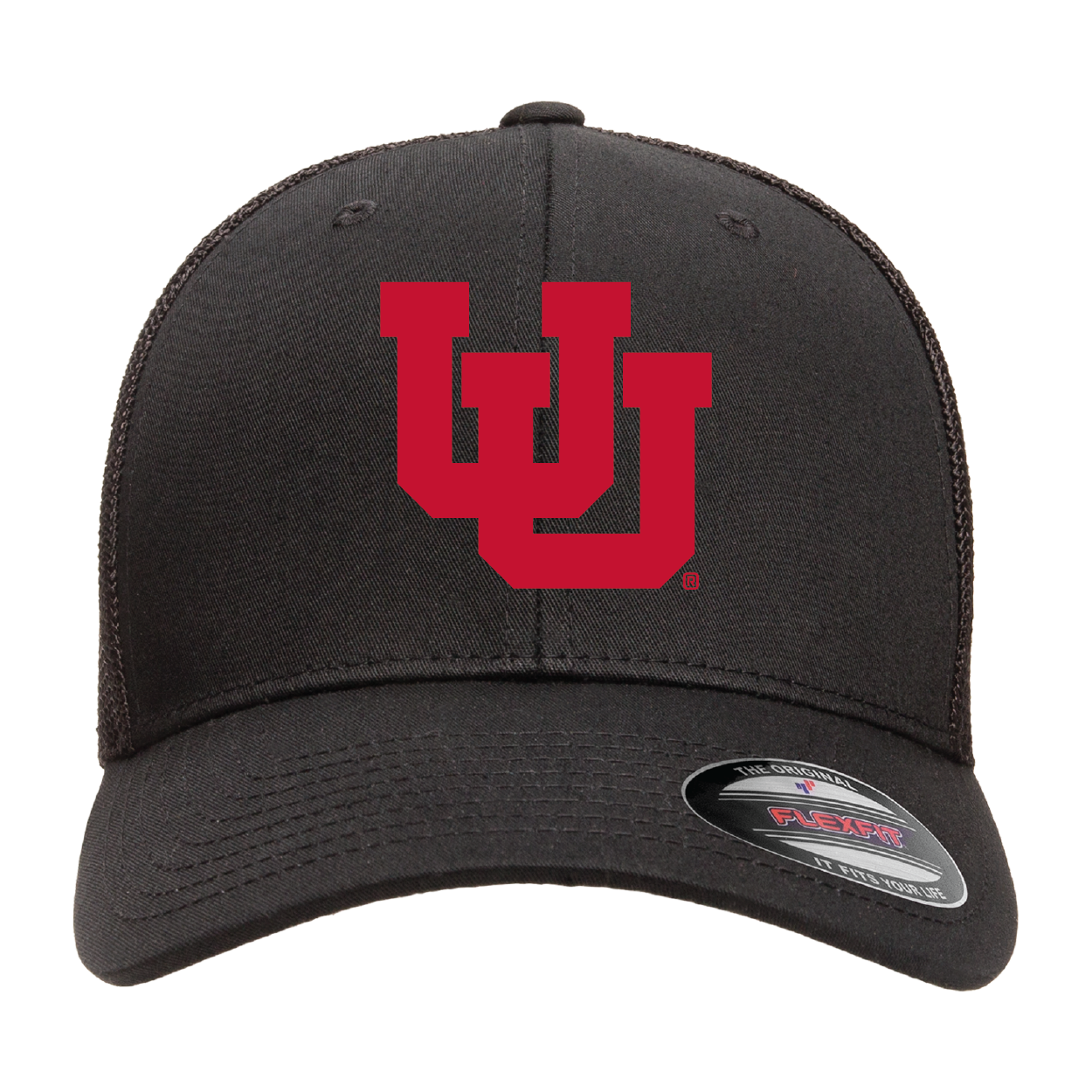 Interlocking UU -Single Color Flexfit Trucker Cap
