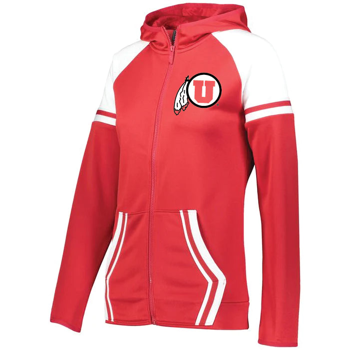 Clearance Womens Red Jazzy - Circle and Feather - Large