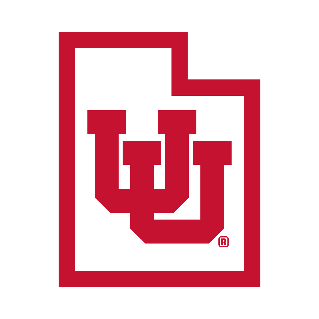 Interlocking UU w/State Outline 8" Decal