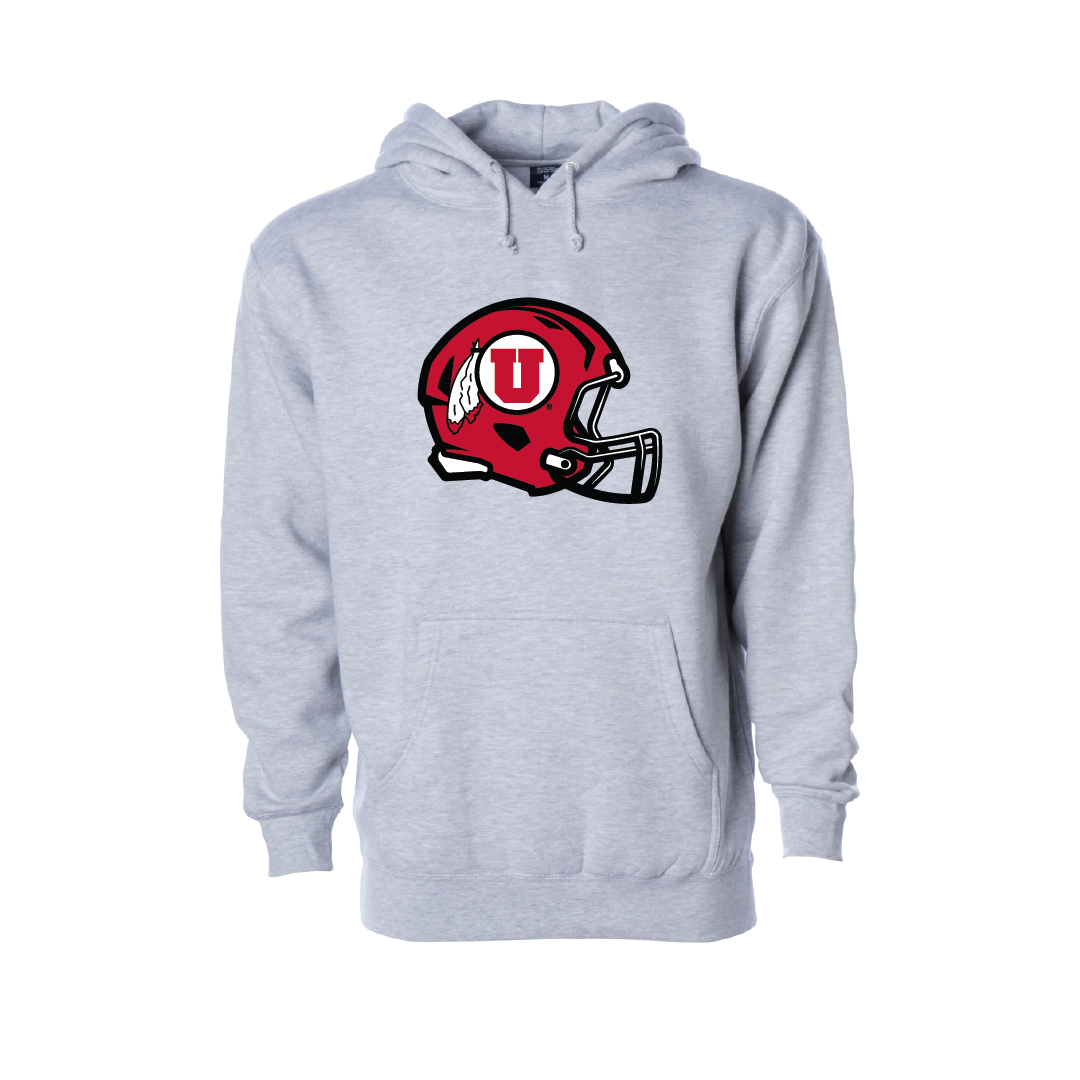 Circle and Feather Helmet Embroidered Hoodie