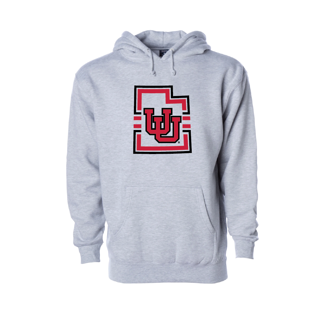 Interlocking UU - State W/Utah Stripe Embroidered Hoodie