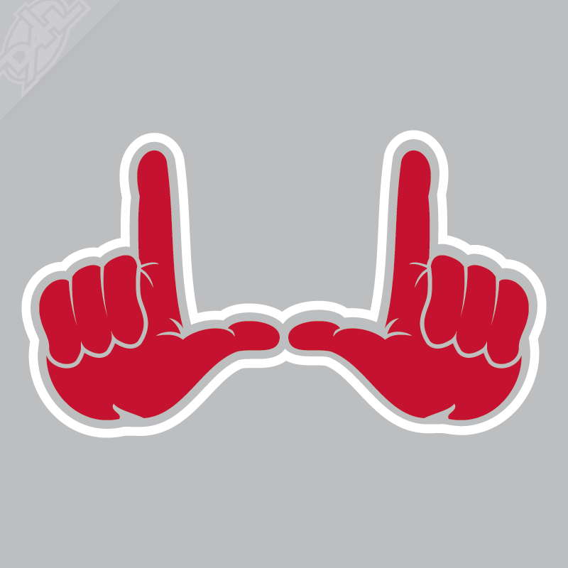 U Hands 2 Color Vinyl Decal