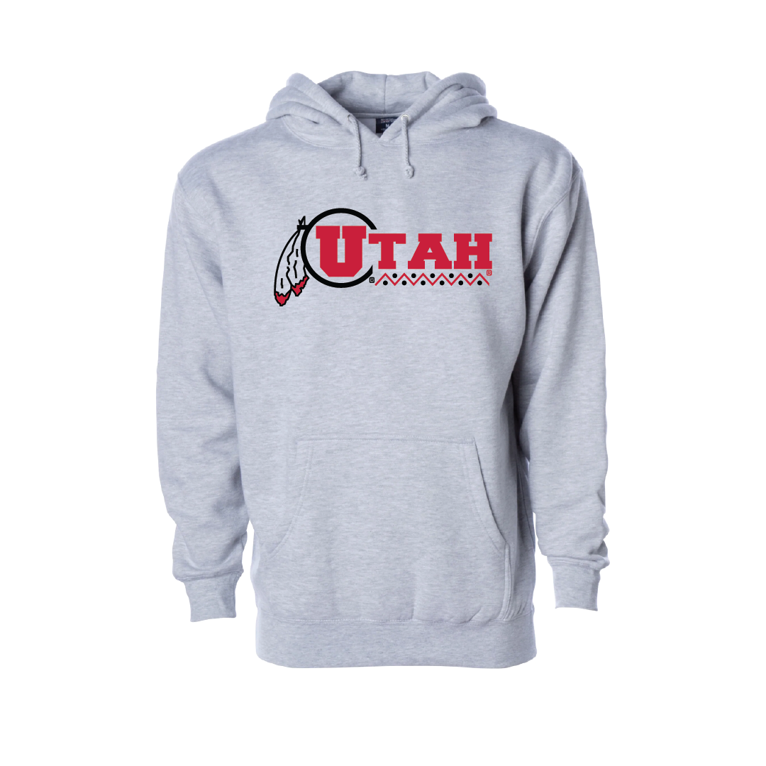 Utah Basketball - Throwback Embroidered Hoodie