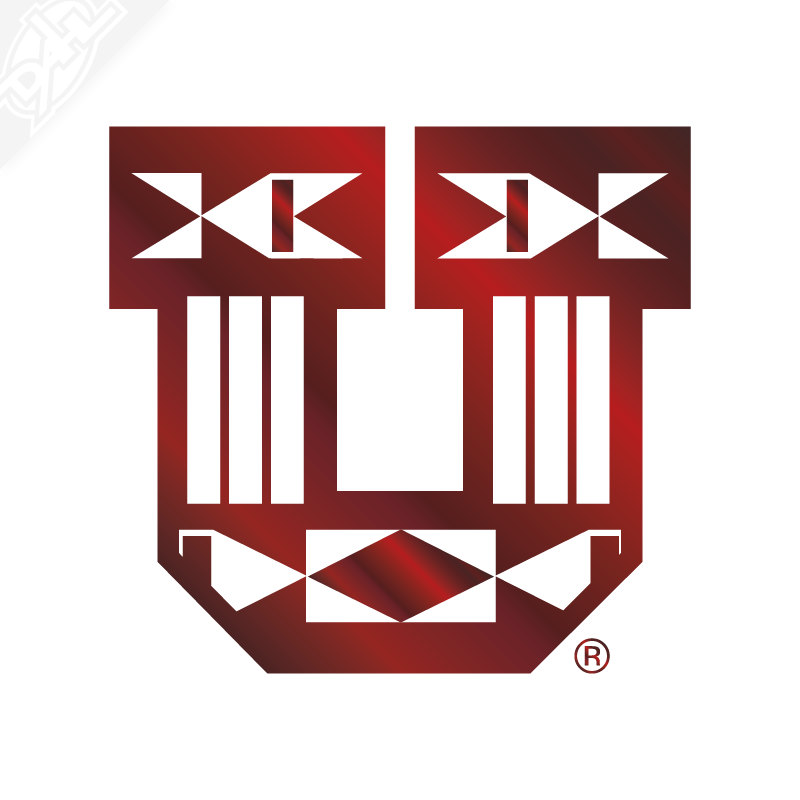 Ute Proud Block U Single Color Vinyl Decal