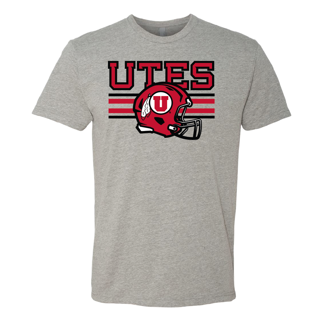 Utes W/New Circle and Feather Helmet Youth T-shirt
