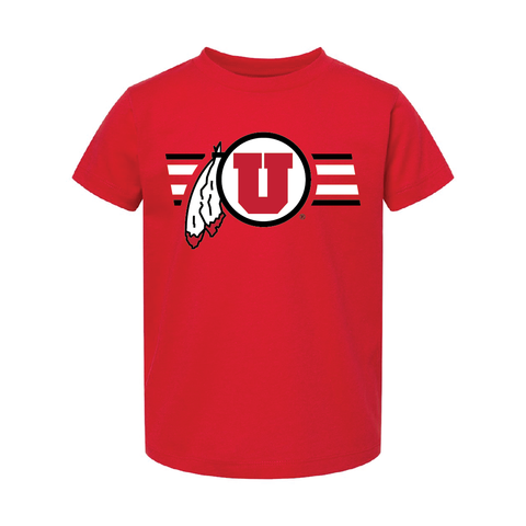 Circle and Feather W/Utah Stripe Toddler Shirt