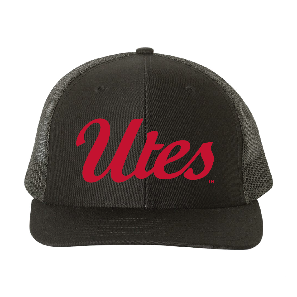 Utes Script Snapback Trucker Hat