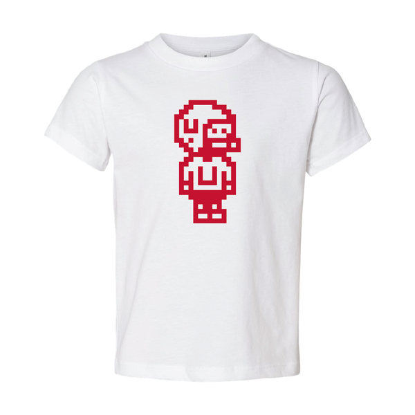 Pixel Football Player Toddler Shirt