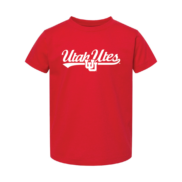 Utah Utes Script w/Interlocking UU Toddler Shirt