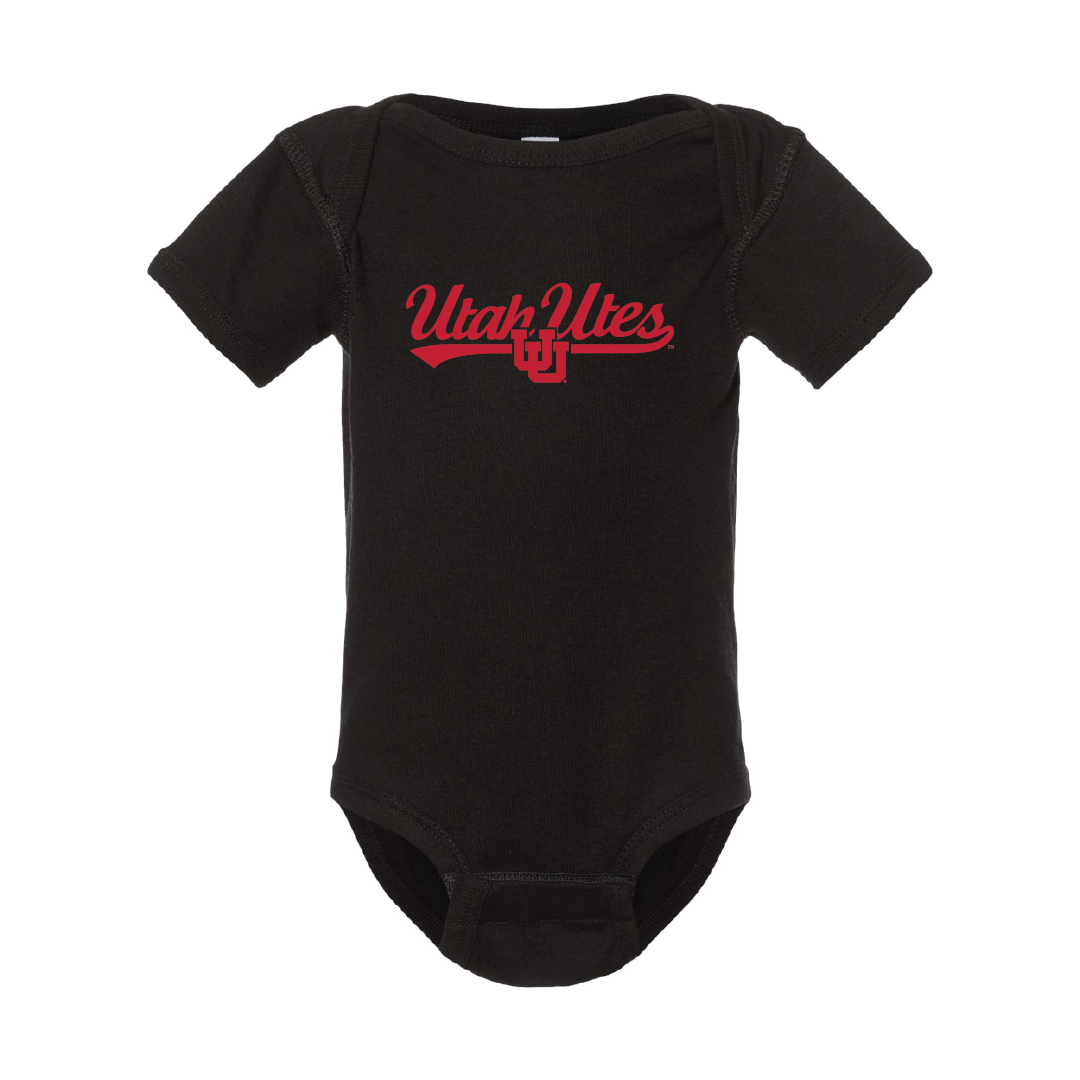 Utah Utes Script w/Interlocking UU Onesie