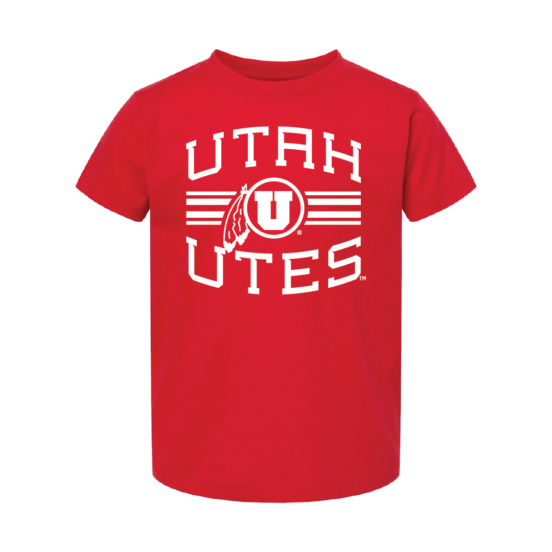 Utah Utes w/Circle and Feather Toddler Shirt