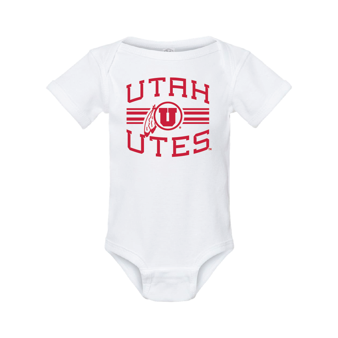 Utah Utes w/Circle and Feather Onesie