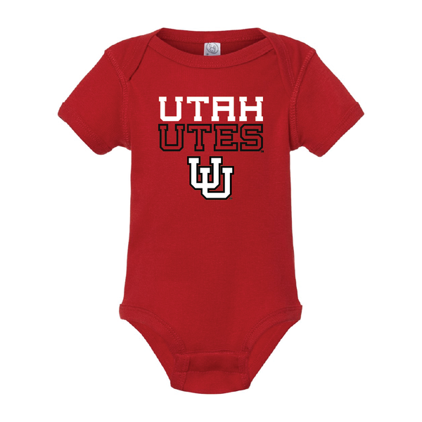 Utah Utes Stacked w/UU Onesie