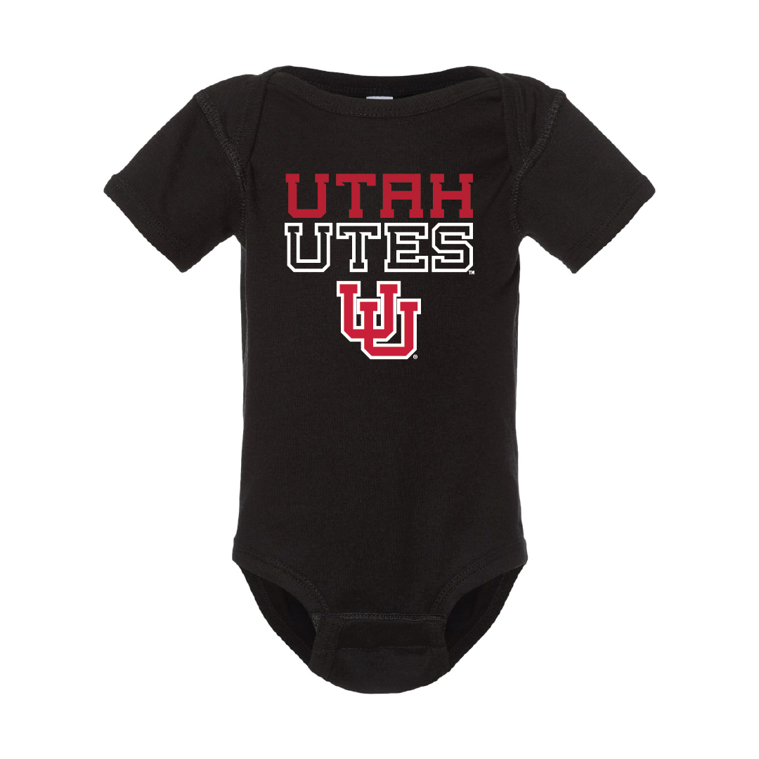 Utah Utes Stacked w/UU Onesie