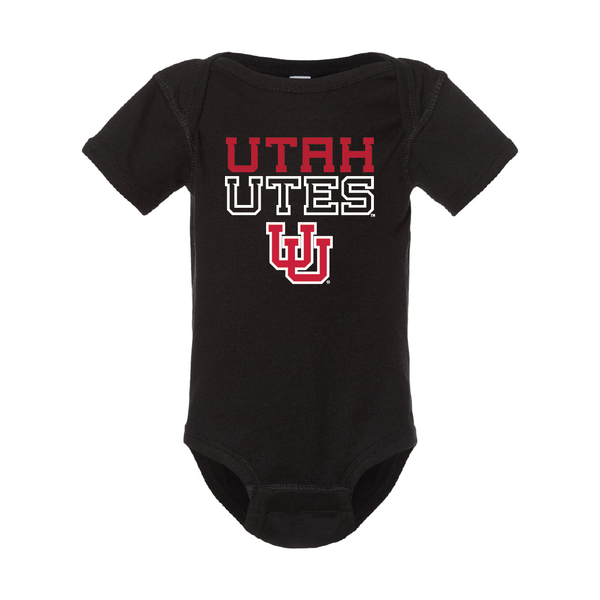 Utah Utes Stacked w/UU Onesie