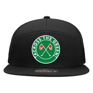 Across the Green 7 Panel Trucker Hat