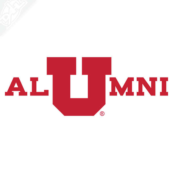 Alumni - In Block U Vinyl Decal