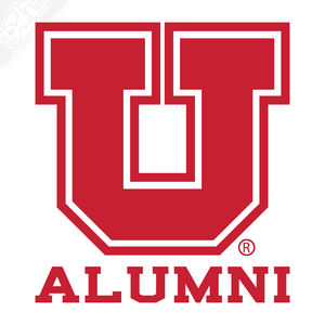 Alumni - Block U Outline Vinyl Decal