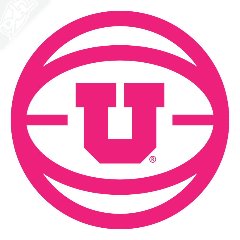 Retro Block U Basketball Vinyl Decal