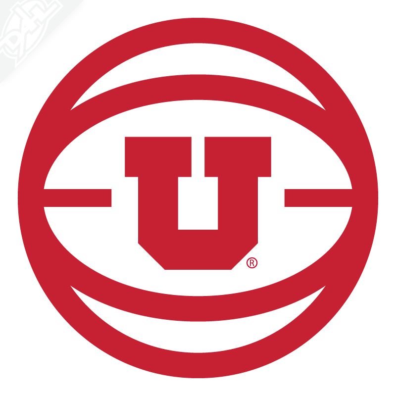 Retro Block U Basketball Vinyl Decal