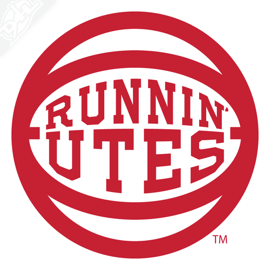 Retro Runnin' Utes Basketball Vinyl Decal