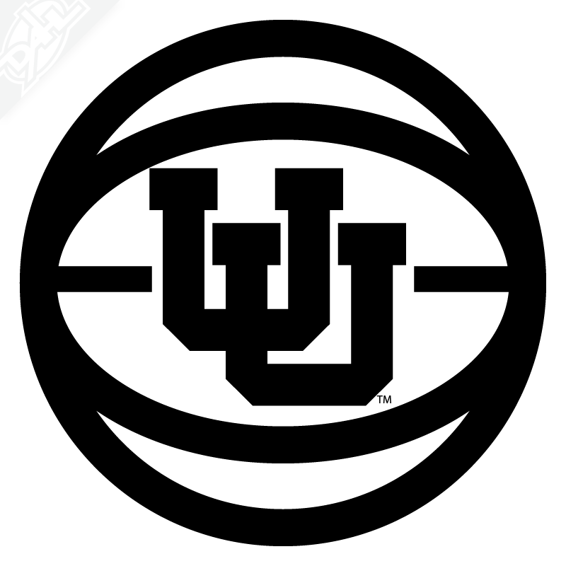 Retro UU Basketball Vinyl Decal