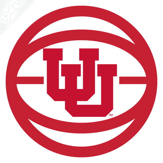 Retro UU Basketball Vinyl Decal