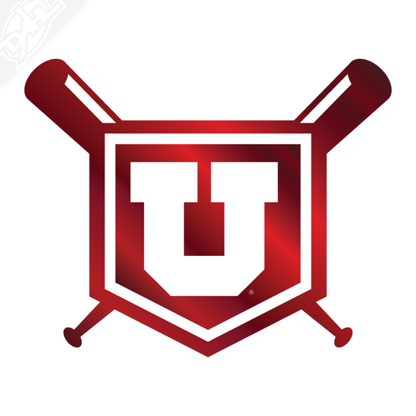 Plate Block U Baseball Vinyl Decal