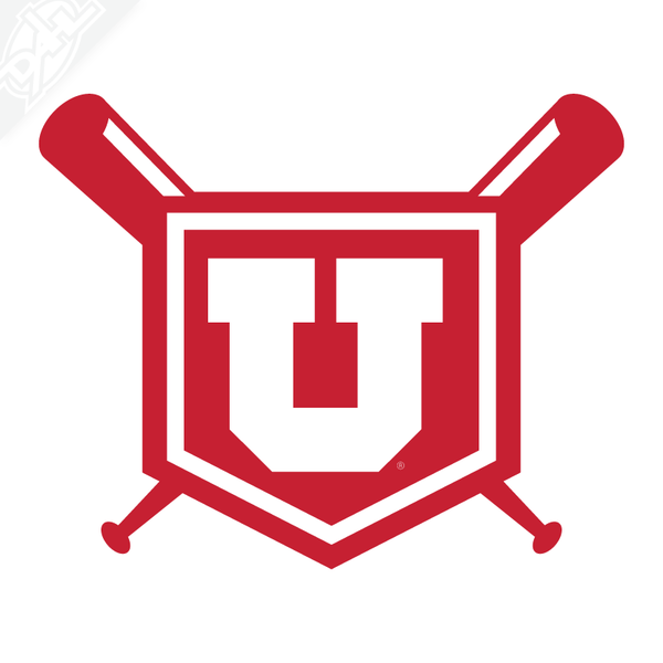 Plate Block U Baseball Vinyl Decal