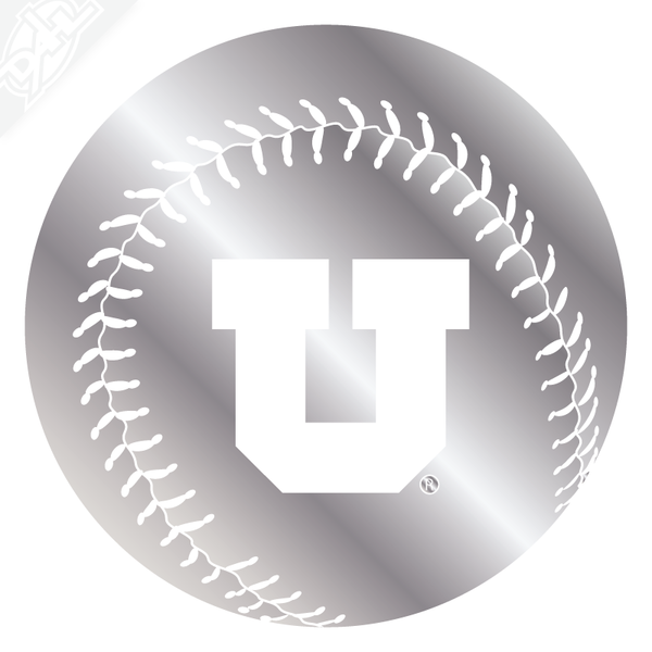 Block U Baseball Vinyl Decal