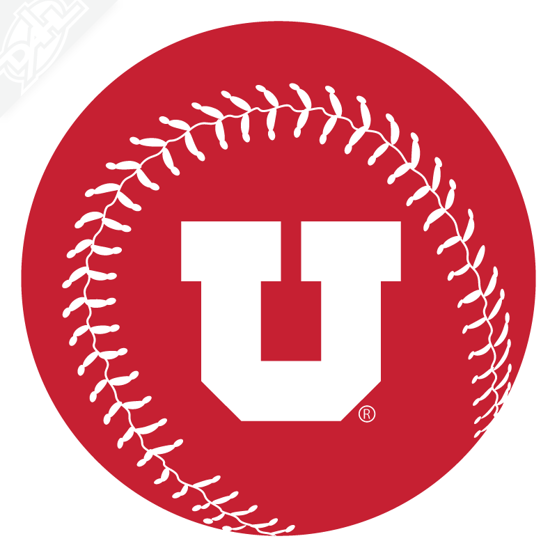 Block U Baseball Vinyl Decal