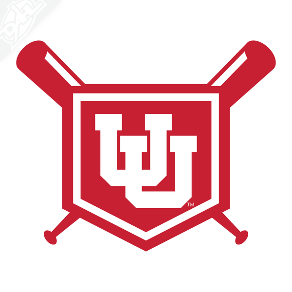 Interlocking UU Baseball Vinyl Decal