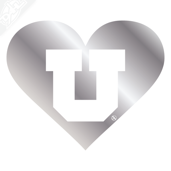 Heart - Block U Vinyl Decal