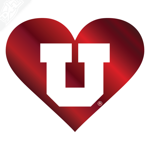 Heart - Block U Vinyl Decal