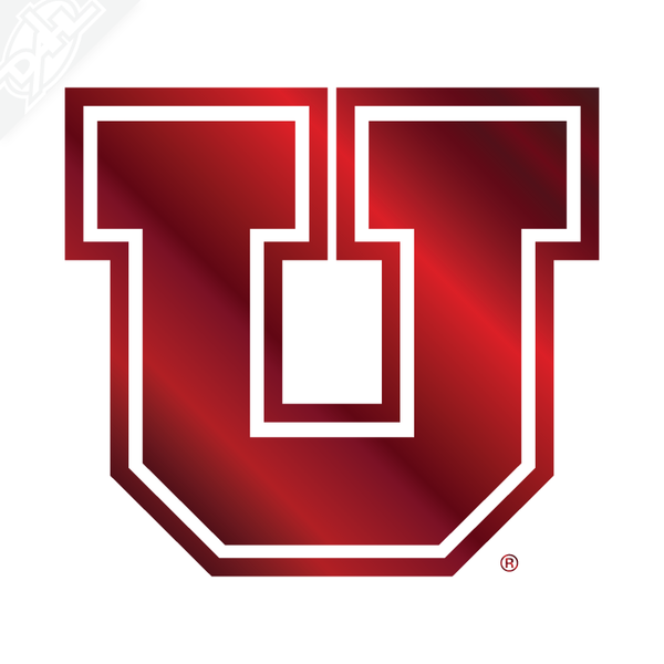 Block U Outlined Vinyl Decal