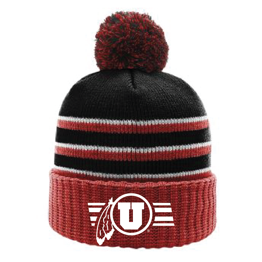 Circle and Feather Utah Stripe Single Color Hats