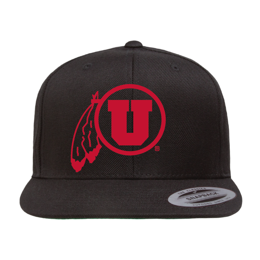 Circle and Feather Single Color Hats