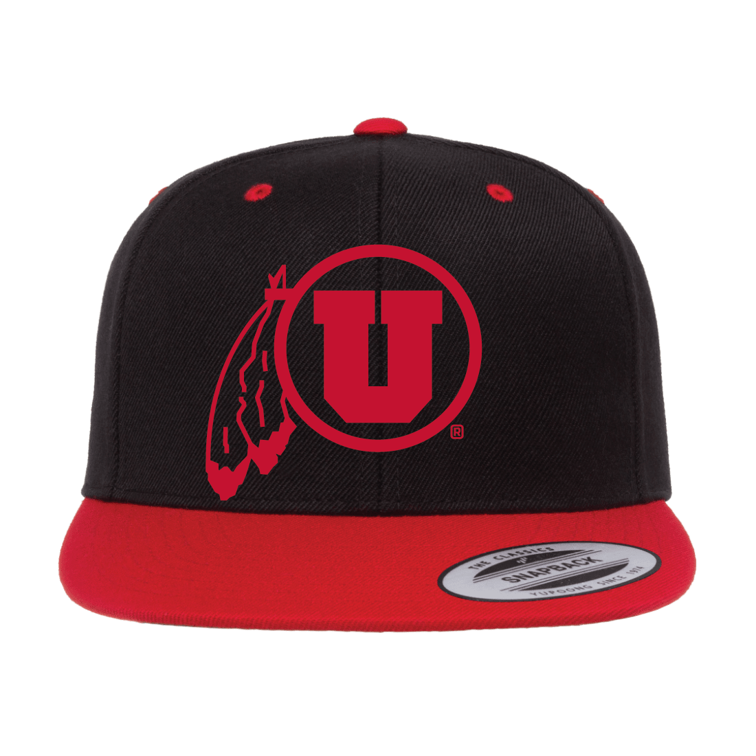 Circle and Feather Single Color Hats