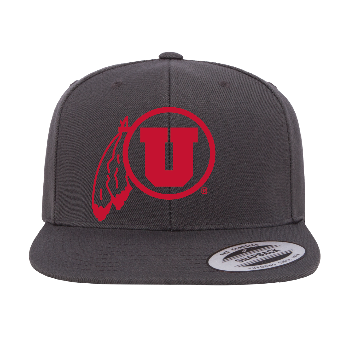 Circle and Feather Single Color Hats