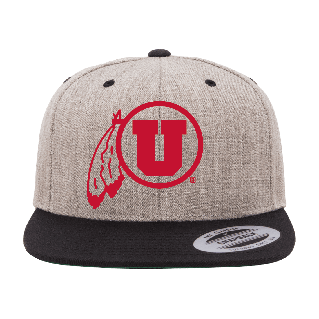 Circle and Feather Single Color Hats