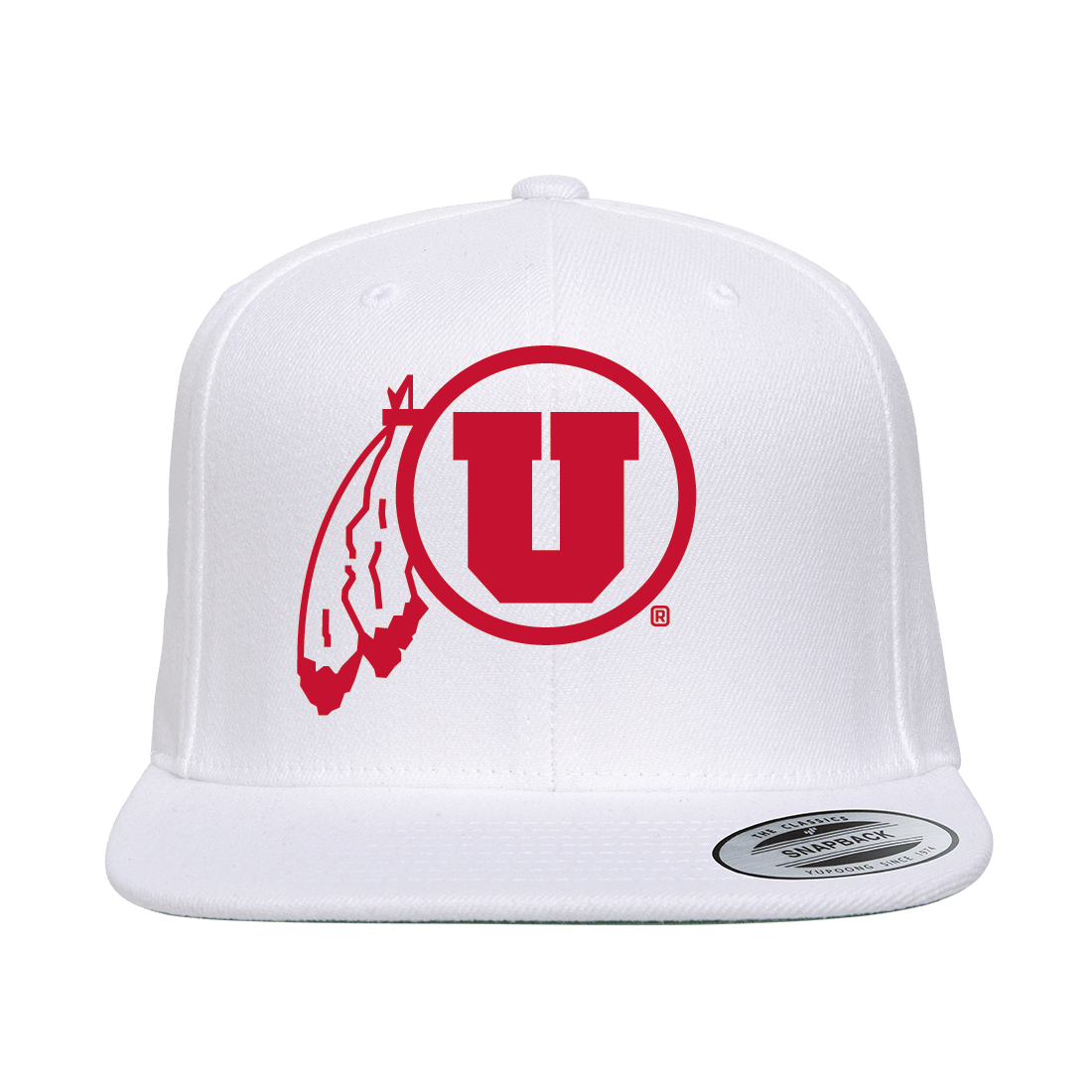 Circle and Feather Single Color Hats