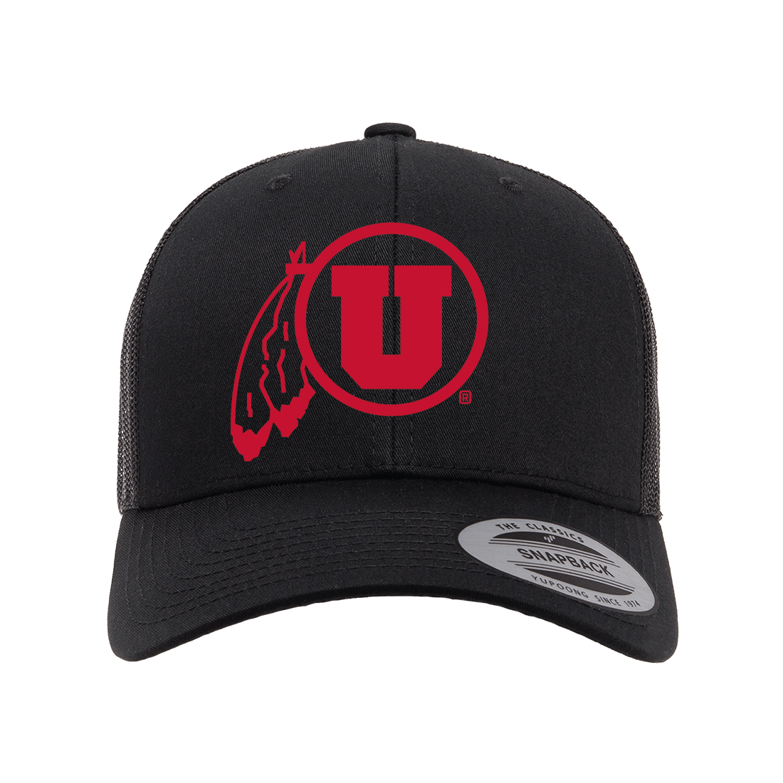 Circle and Feather Single Color Hats