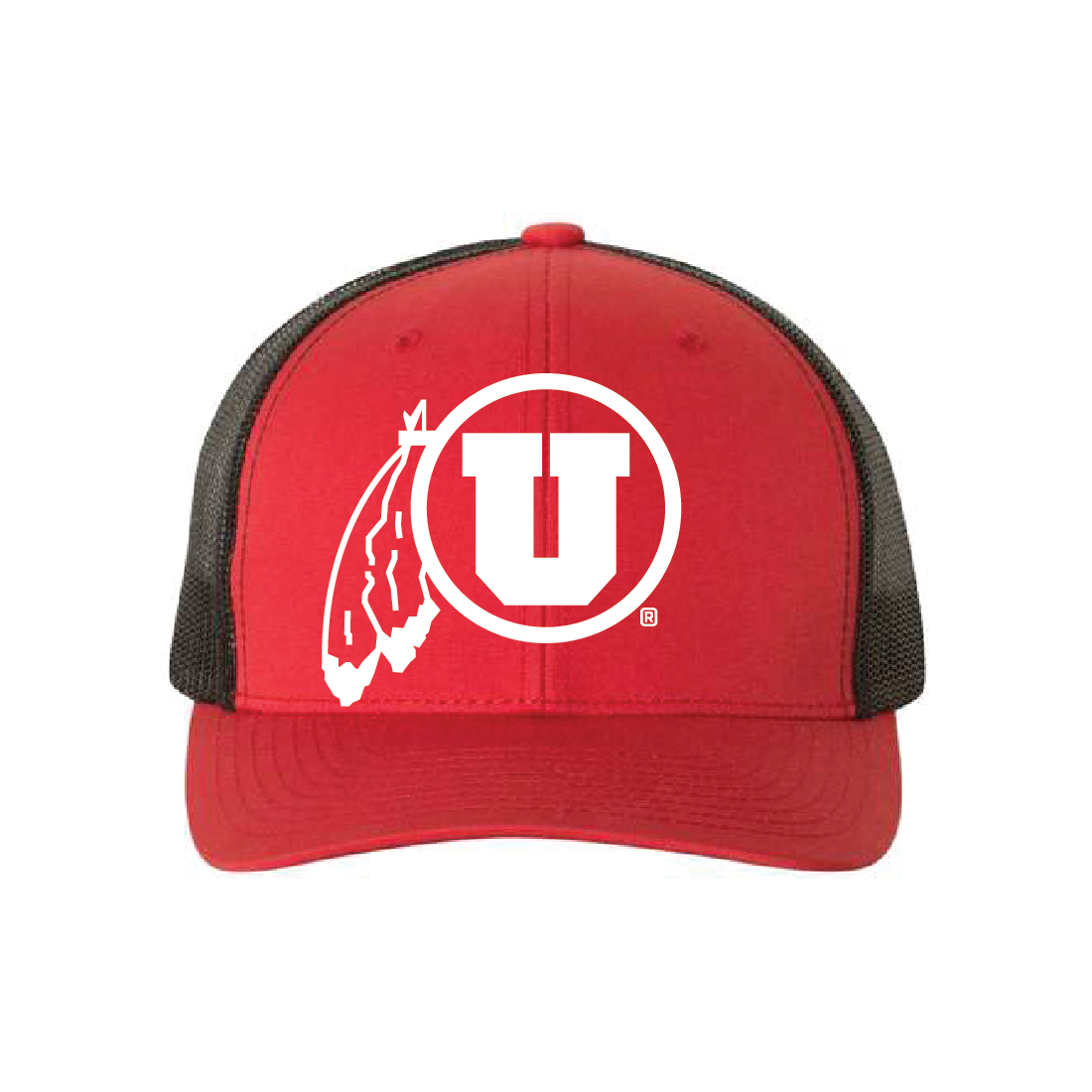 Circle and Feather Single Color Hats