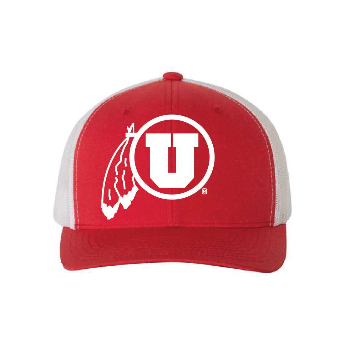 Circle and Feather Single Color Hats