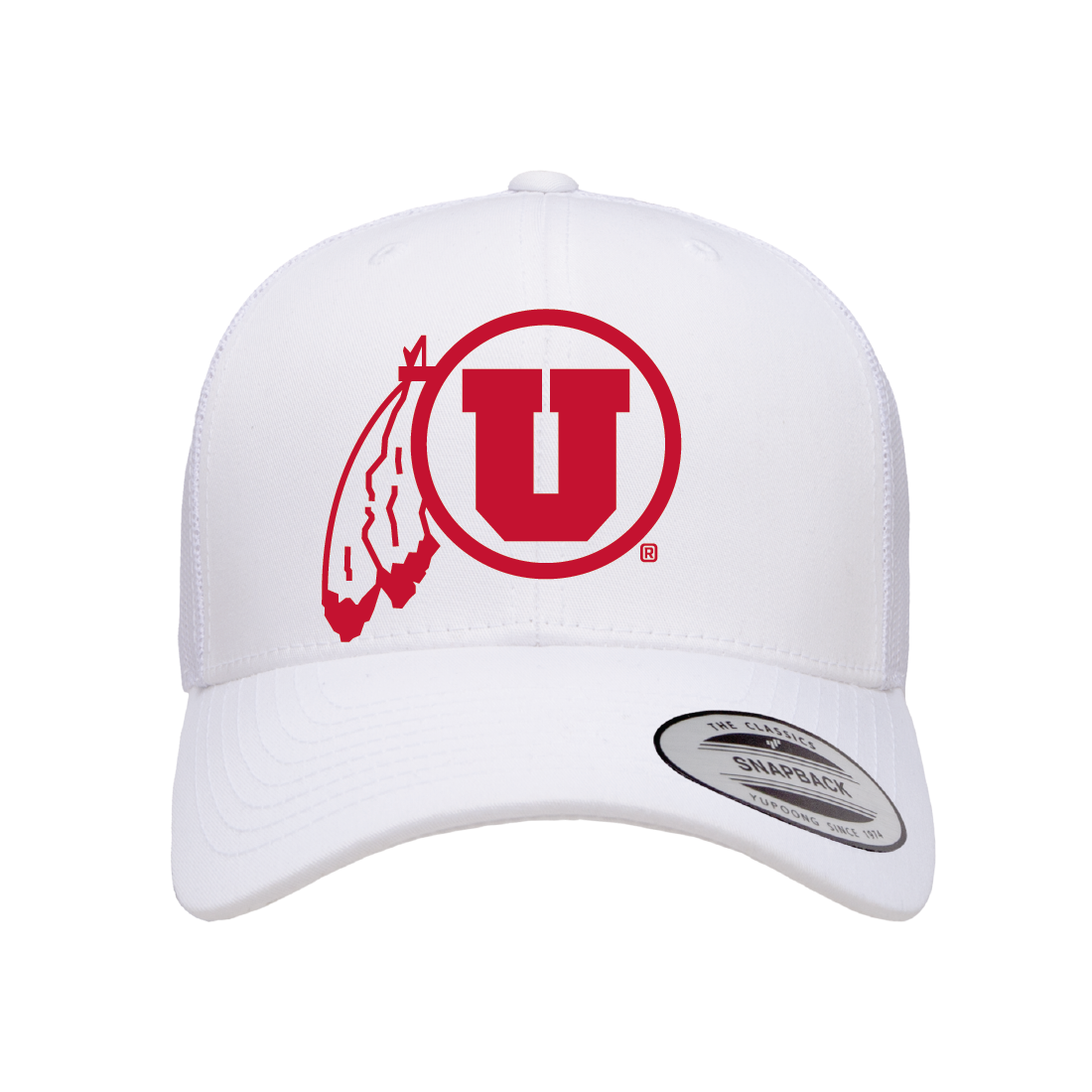 Circle and Feather Single Color Hats