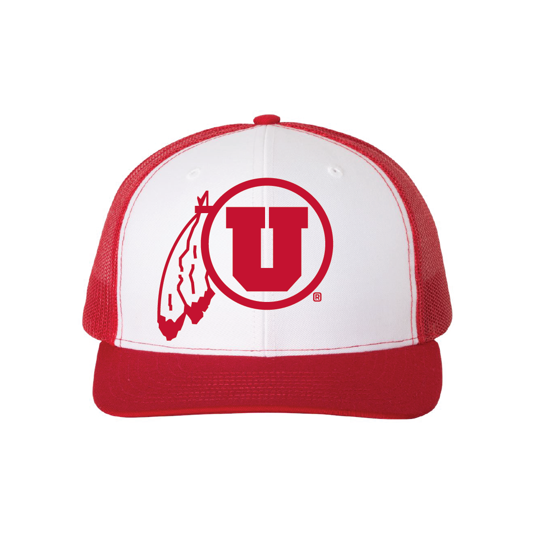 Circle and Feather Single Color Hats