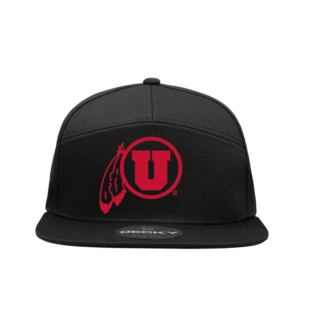 Circle and Feather Single Color Hats