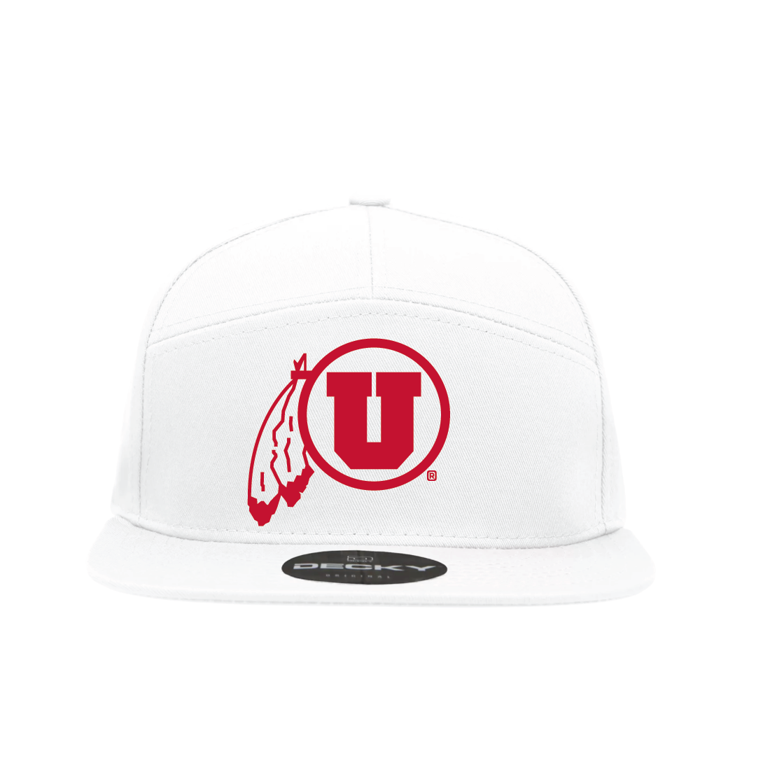 Circle and Feather Single Color Hats