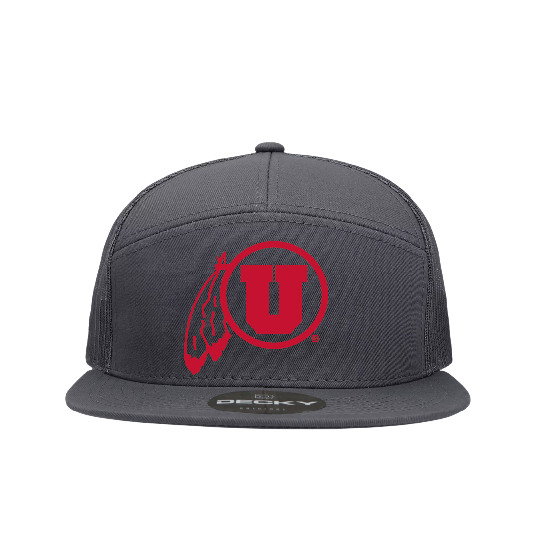 Circle and Feather Single Color Hats
