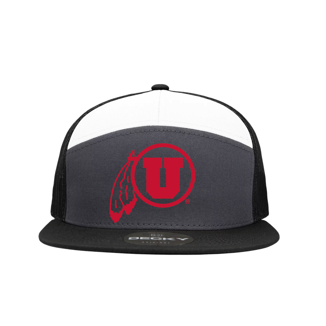 Circle and Feather Single Color Hats
